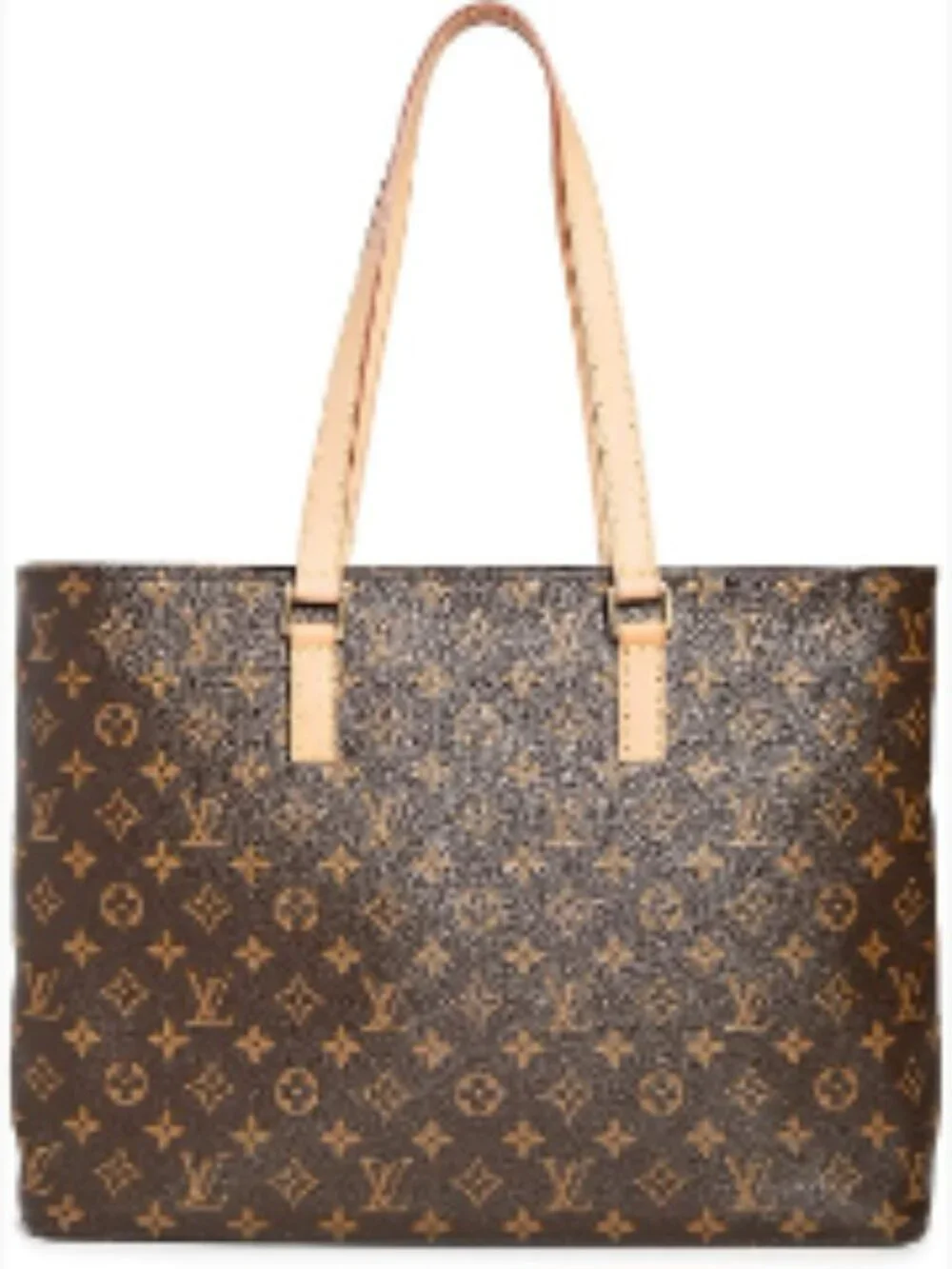 Pre-Loved Monogram Canvas Tote Bag Leather Trim Structured